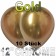 Luftballons in Chrome Gold 30 cm, 10 Stück