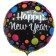 Silvester-Folienballon inklusive Ballongas Happy New Year - Colorful Dots