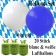 Oktoberfest Dekoration Helium Set, 20 blaue und weiße Heliumballons mit 3 Helium Einwegbehältern