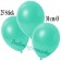 Deko-Luftballons Metallic Aquamarin, 25 Stück