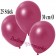 Deko-Luftballons Metallic Burgund, 25 Stück