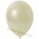 Metallic-Luftballon zur Dekoration in Elfenbein, 30 cm