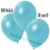 Deko-Luftballons Metallic Hellblau, 100 Stück