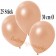 Deko-Luftballons Metallic Lachs, 25 Stück