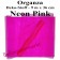 Organza Deko-Stoff, Neon Pink, 9 Meter x 36 cm
