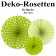 Deko-Rosetten, Apfelgrün, 3 Stück-Set