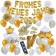 Silvester Dekorations-Set mit Ballons Frohes neues Jahr 2026 White & Gold, 49 Teile