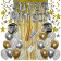 Silvester Dekorations-Set mit Ballons Guten Rutsch Silver & Gold, 35 Teile