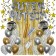 Silvester Dekorations-Set mit Ballons Guten Rutsch Silver & Gold, 35 Teile