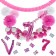 Do it Yourself Dekorations-Set mit Ballongirlande zum 7. Geburtstag, Happy Birthday Pink & White, 89 Teile