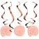 Swirls zum 30. Geburtstag in Blush und Roségold
