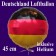 Deutschland Luftballon, Folienballon 45 cm mit den Deutschlandfarben, Ballon mit Helium-Ballongas