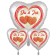 Valentinstag Ballon-Bouquet "Du & Ich"