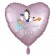 Du wirst Oma, Herzluftballon aus Folie, 43 cm, Satin de Luxe, rosa