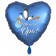 Du wirst Opa, Herzluftballon aus Folie, 43 cm, Satin de Luxe, blau