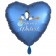 Du wirst Vater, Herzluftballon aus Folie, 43 cm, Satin de Luxe, blau