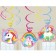 Einhorn Swirl Dekoration zum Kindergeburtstag