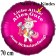 Folienluftballon mit Namen des Kindes, freundliches Einhorn zur Einschulung