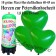 Ballons und Helium Mini Set zur Petersilienhochzeit, grüne Maxi-Herzluftballons mit 1,8 Liter Einwegbehälter