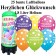 Ballons und Helium Mini Set zum Geburtstag, Herzlichen Glückwunsch, bunt mit 1,8 Liter Einwegbehälter