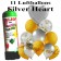 Ballons und Helium Mini Set, Silver Heart mit Einwegbehälter