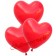 10 Stück rote Herzluftballons, groß mit Helium-Einwegflasche