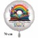 Endlich Schule. In der Schule lernen wir, die Wunder des Lebens zu entdecken! Luftballon aus Folie, 70 cm, inklusive Helium, Satin de Luxe, weiß