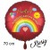 Endlich Kindergarten Kind. Luftballon in Satin-Rot, 70 cm, inklusive Helium