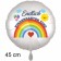 Endlich Kindergarten Kind. Luftballon in Satin-Weiß, 45 cm, inklusive Helium