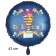 Endlich Schule! Blauer Luftballon mit Helium zum Schulanfang. Geschenk zur Einschulung