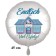 Endlich Schule. Viel Erfolg! Luftballon aus Folie, 45 cm, inklusive Helium, Satin de Luxe, weiß