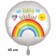 Endlich Schulkind. Luftballon aus Folie, 45 cm, inklusive Helium, Satin de Luxe, weiß