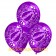 Motiv-Luftballons Entschuldigung, violett, 3 Stueck