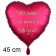 Für immer in unseren Herzen! Roter Herzluftballon aus Folie. 45cm inklusive Helium.