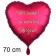 Für immer in unseren Herzen! Großer roter Herzluftballon aus Folie. 70cm inklusive Helium.