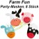 Party Masken Farm Fun, 8 Stück