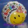 Geburtstags-Luftballon Smile It's Your Birthday, Smiley mit Hut, holografisch, ohne Helium