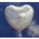 Luftballon aus Folie, Folienballon Herz, Braut, ohne Helium