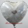 Luftballon aus Folie zur Hochzeit, Folienballon Herz, Braut, ohne Helium