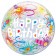 Luftballon aus PVC , Bubble Happy Birthday mit Kerzen , inklusive Helium