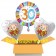 Luftballons aus Folie zum 30. Geburtstag im Karton, 3 Stueck