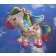 Happy Birthday Regenbogen Pony, Luftballon, ohne Helium