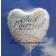 Just Married Herz, holografischer Luftballon aus Folie zur Hochzeit