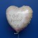 Hochzeitsluftballon aus Folie, Folienballon Herz, Just Married, ohne Helium