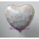 Herzluftballon mit Helium, Just Married, Rosendekor