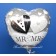 Herzluftballon mit Helium Mr und Mrs
