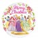 Luftballon aus Folie Disney Princess, Merry Christmas mit Helium