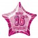 Sternballon, Prismatik, Happy 16TH Birthday zum 16. Geburtstag, rosa