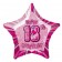 Sternballon, Prismatik, Happy 18TH Birthday zum 18. Geburtstag, rosa
