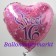 Sweet 16 Luftballon mit Helium Ballongas zum Geburtstag